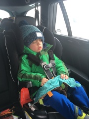 passed out in the car seat